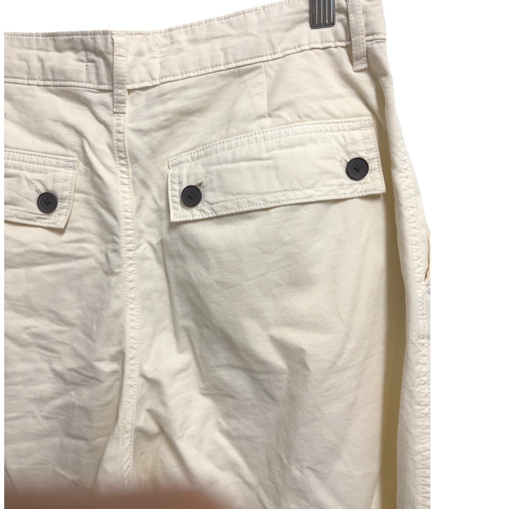 Everlane The Tourist Pant High Waist Bone White Wide Leg Cotton Linen 8 - Picture 10 of 13